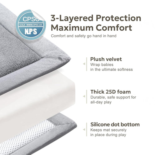 Nookli™ 1.3'' Premium Plush Play Mat