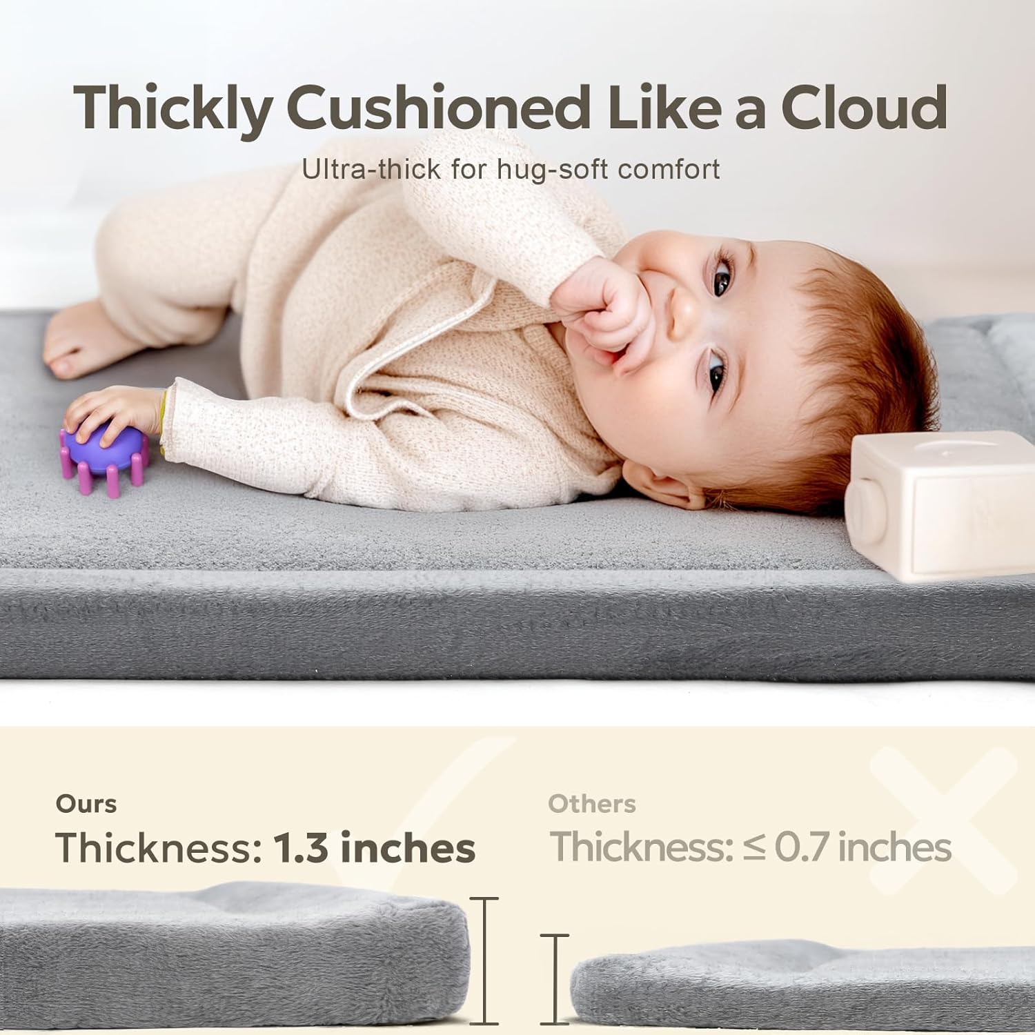 Nookli™ 1.3'' Premium Plush Play Mat