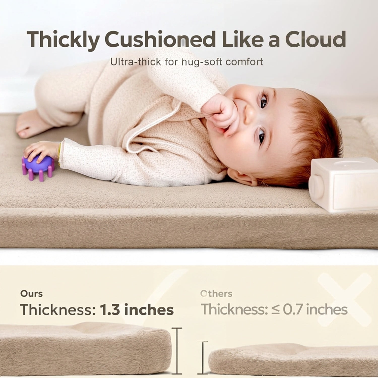 Nookli™ 1.3'' Premium Plush Play Mat