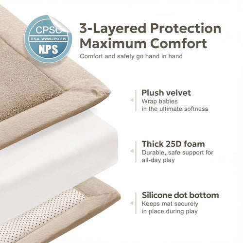 Nookli™ 1.3'' Premium Plush Play Mat